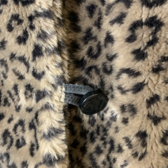 Vintage Leopard Print Faux Fur Coat Union Made in Canada Georgio Ferrini - Picture 3 of 12